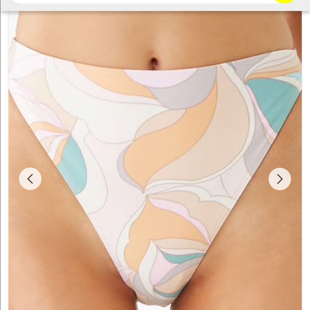 NWT high rise pastel bikini bottom